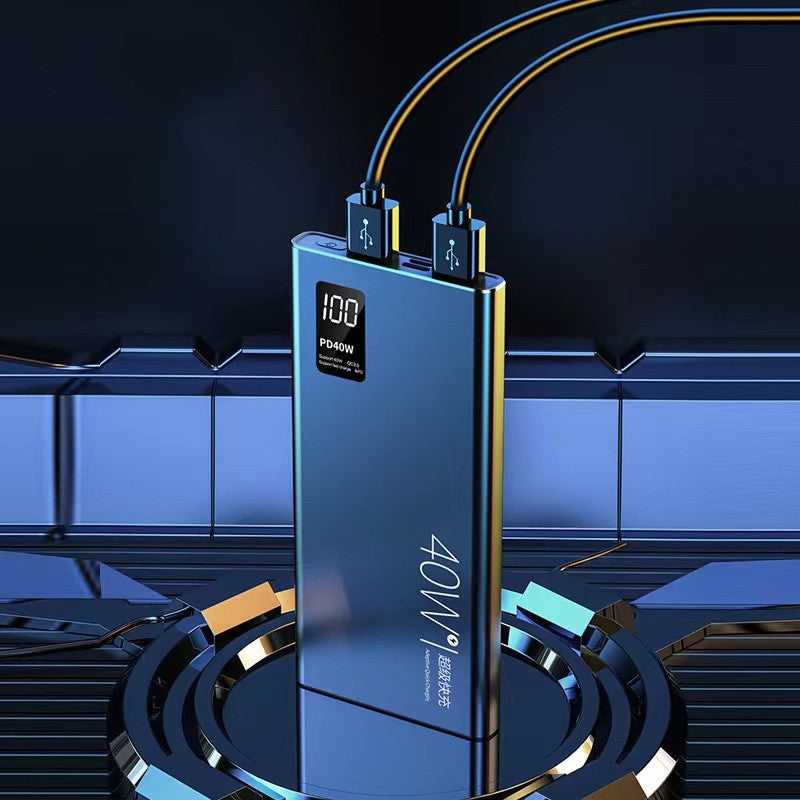 Large-Capacity Power Bank with Digital Display – Fast & Reliable Charging