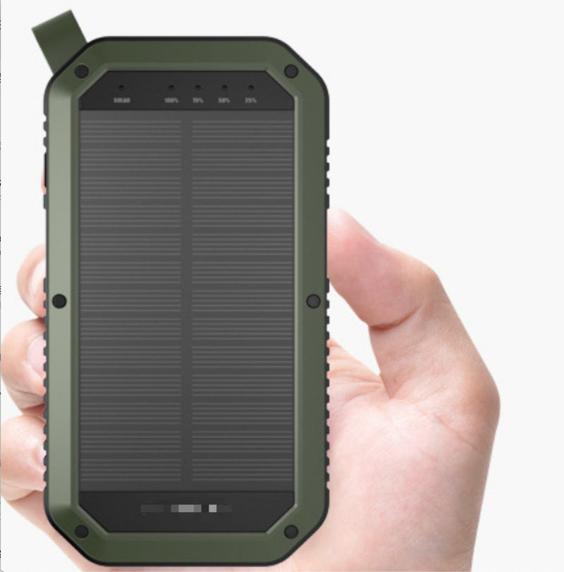 Wireless Solar Power Bank – Fast Charging & Built-in Torch