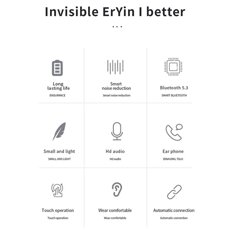 Mini Wireless Earbuds TWS 5.3