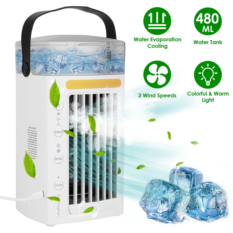 4 In 1 Portable Air Conditioner Fan Evaporative Air Cooler