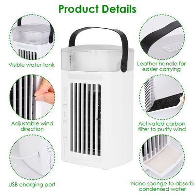 4 In 1 Portable Air Conditioner Fan Evaporative Air Cooler