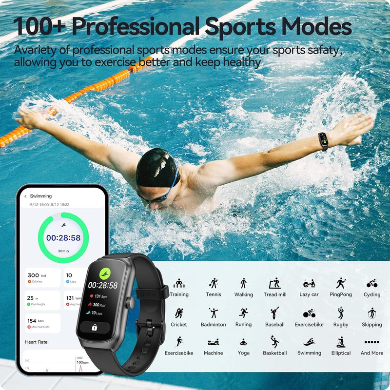 AMOLED Unisex Fitness Tracking Smartwatch