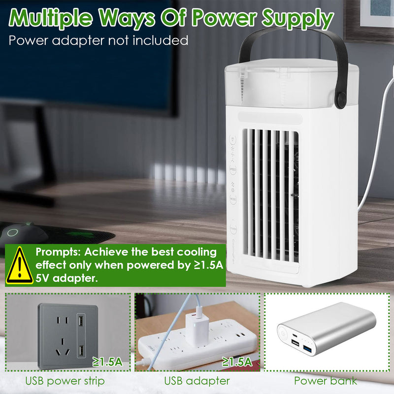 4 In 1 Portable Air Conditioner Fan Evaporative Air Cooler