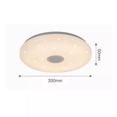 LED RGB Ceiling Light Bluetooth Speaker Music Light Dimming With Remote Control